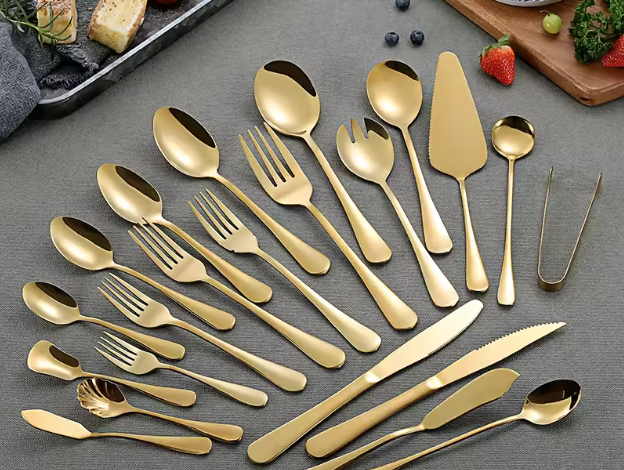 Gold Flatware