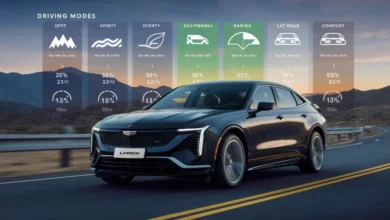 Do the Driving Modes in Cadillac Lyriq Offer Different Ranges or Battery Usages? cadillac lyriq